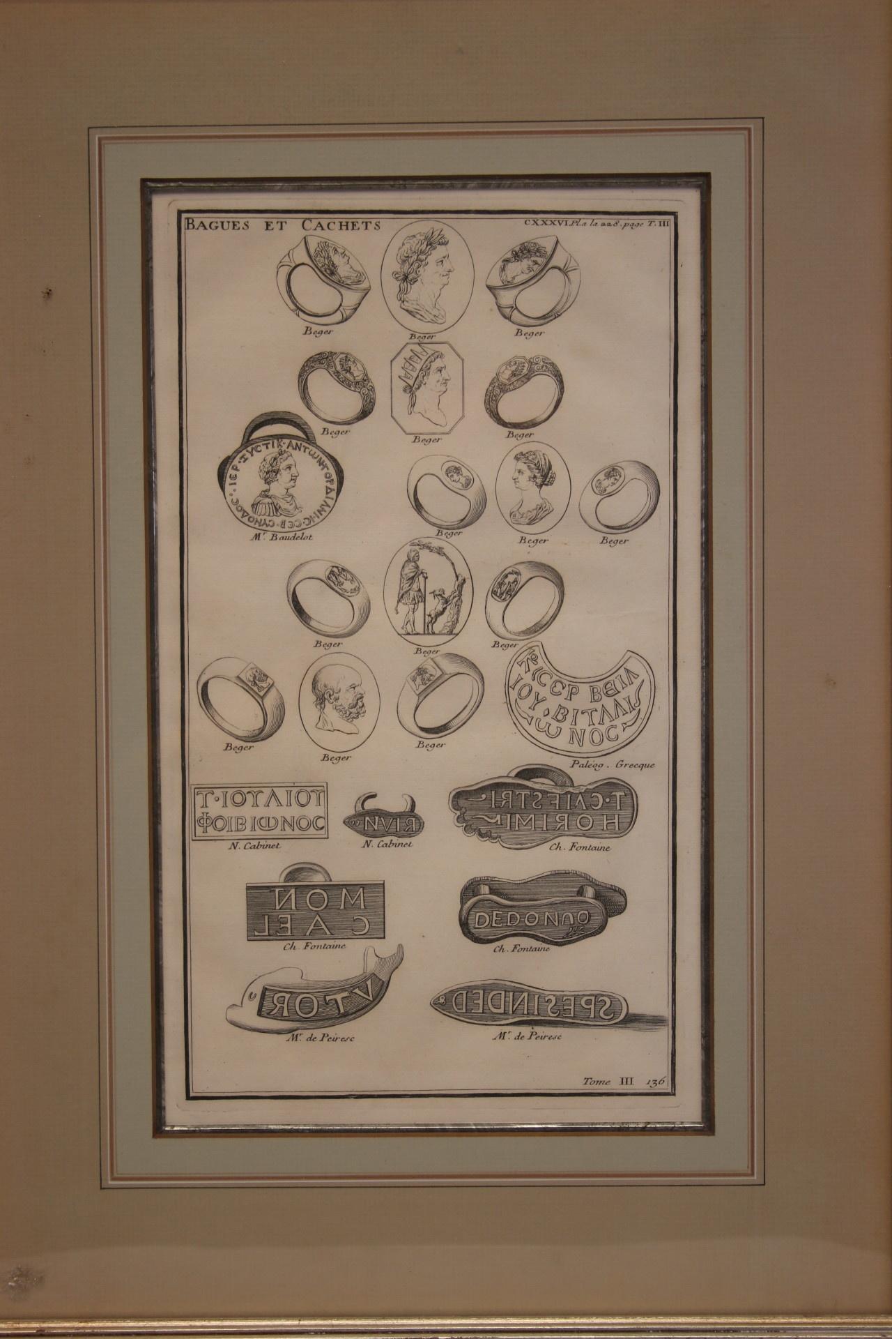 Druckgrafik-Stempelringe des 19. Jahrhunderts aus einem Lehrbuch 2 im Angebot 2