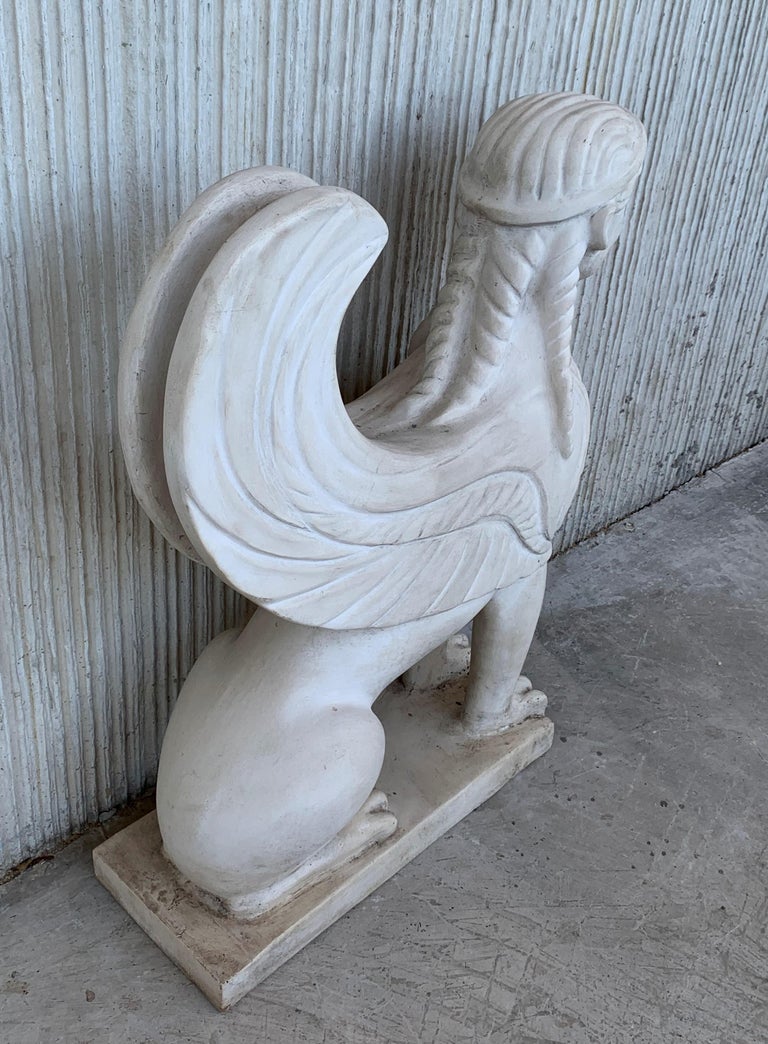 19th Century Rare Greco Roman Sphinx in Terracotta For Sale at 1stDibs