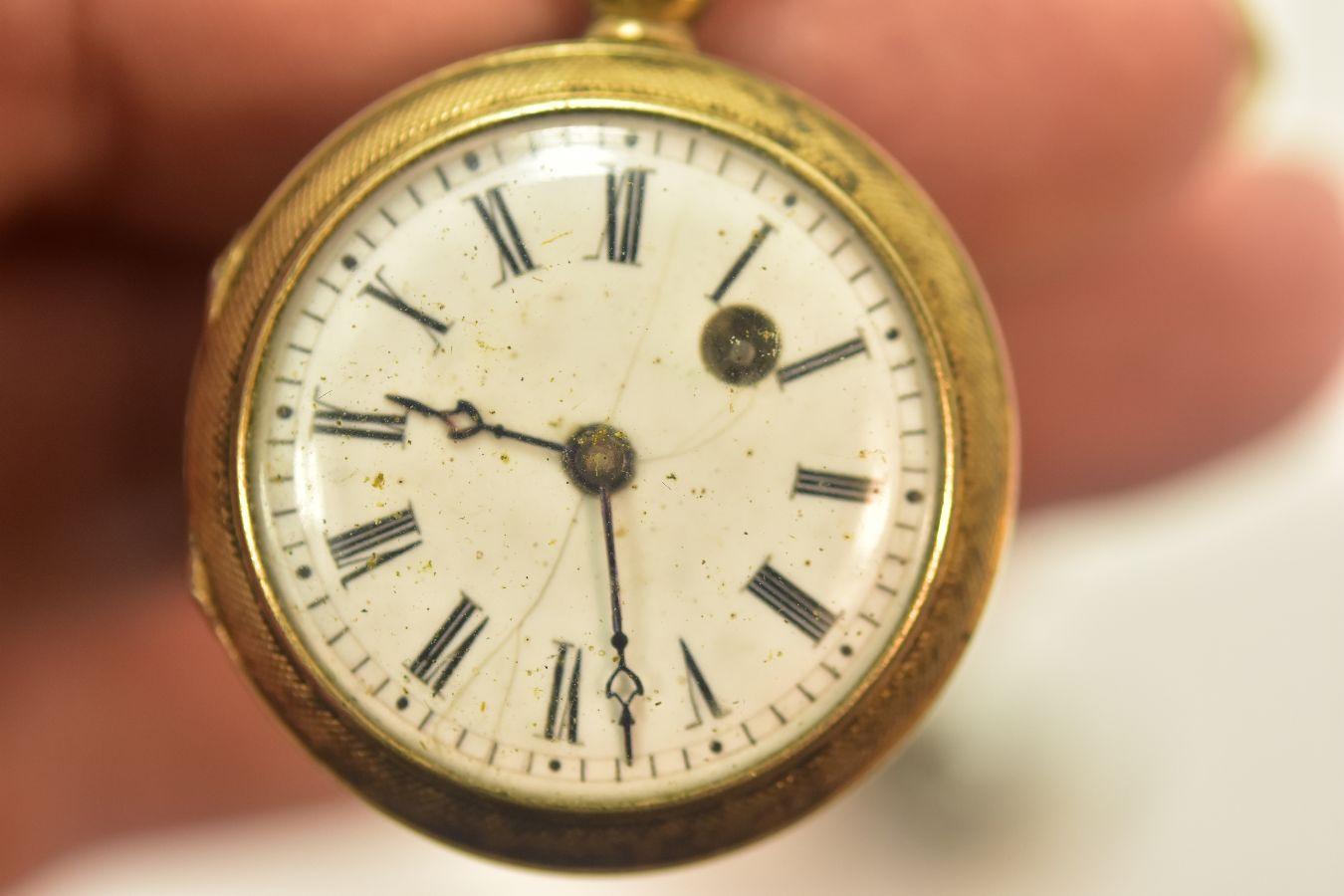 19th Century Vermeil Gusset Watch Called 