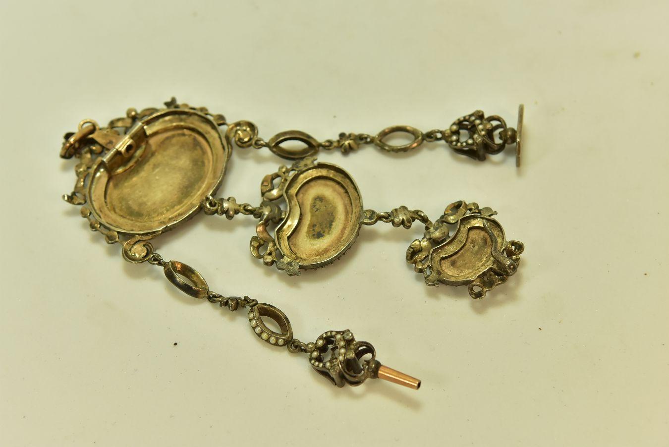 Silver 19th Century Vermeil Gusset Watch Called 