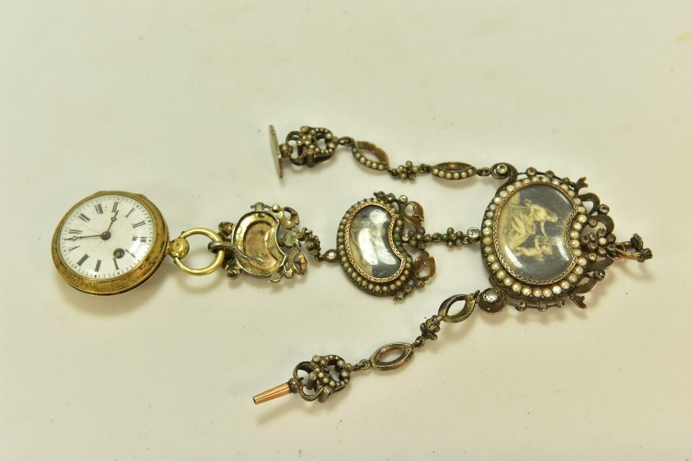 19th Century Vermeil Gusset Watch Called 