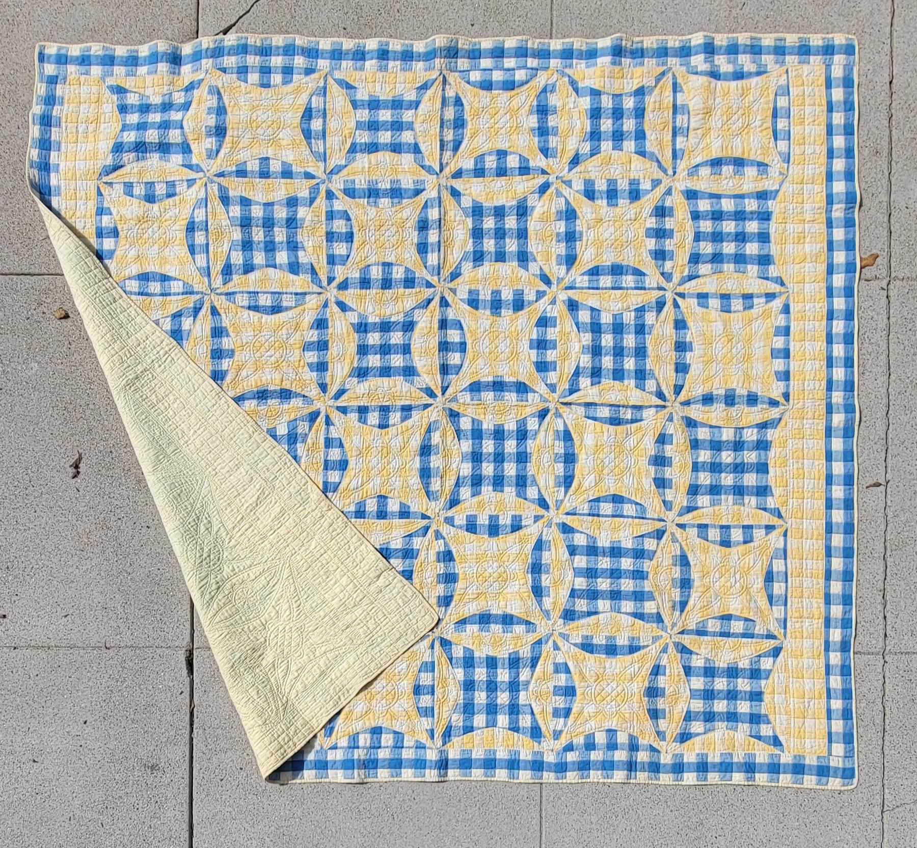 19th Robbing Peter To Pay Paul Quilt Bon état - En vente à Los Angeles, CA