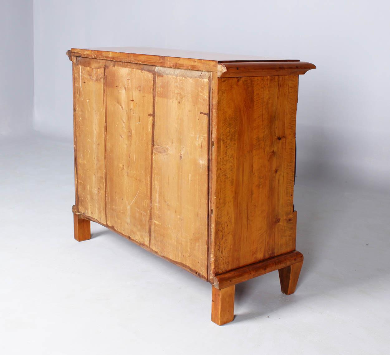 19th Scandinavian Biedermeier Chest of Drawers with Secretary Compartement 11