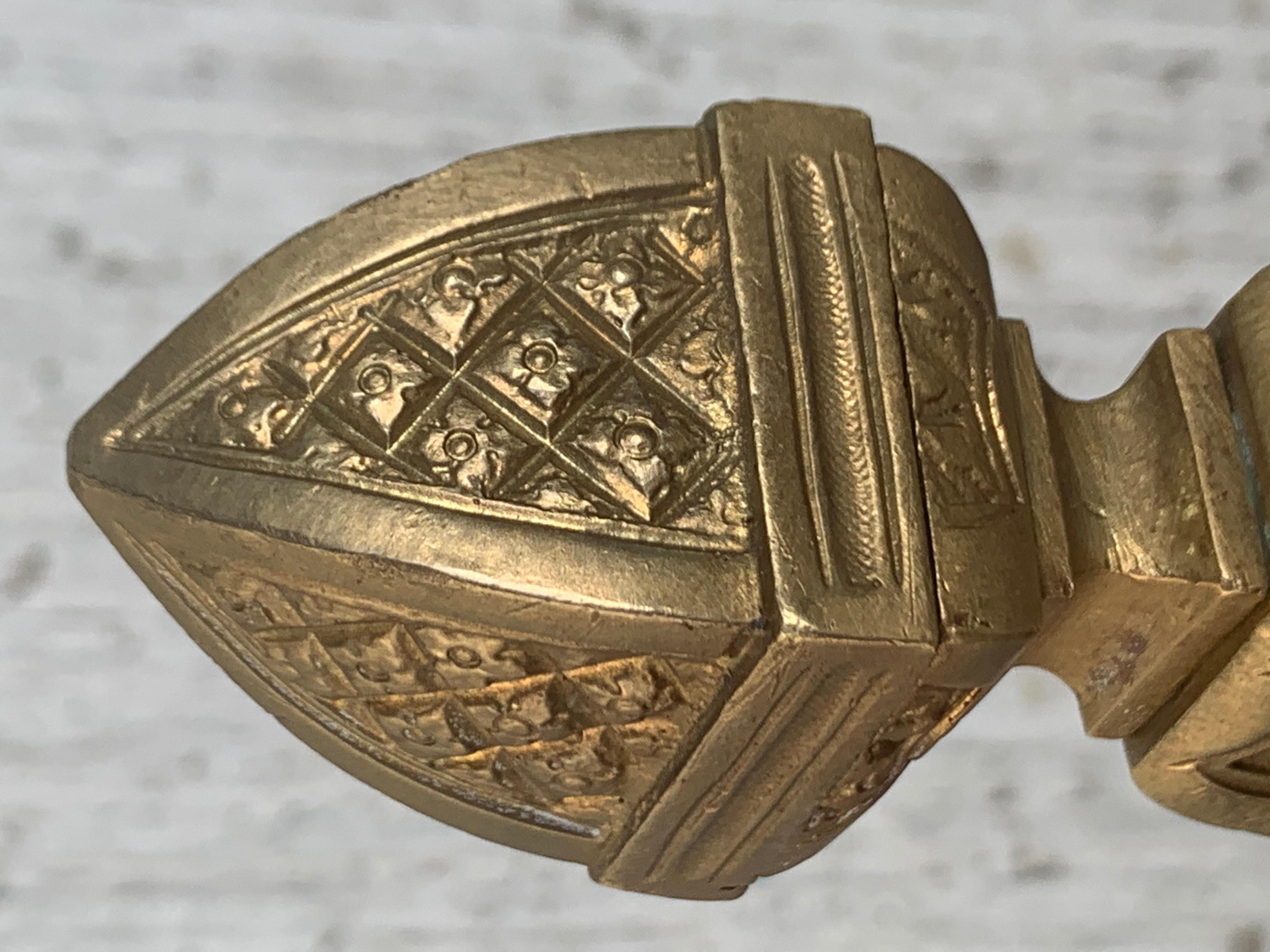 Set di antichi androni in bronzo e ferro del XIX secolo in vendita 8