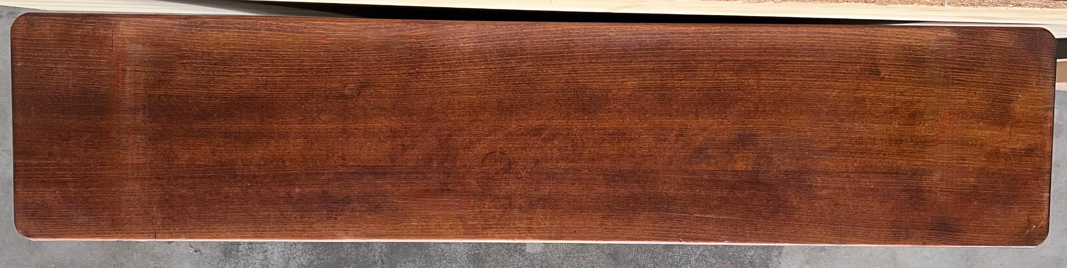 19th Spanish Baroque Carved Walnut Tuscan Three Drawers Credenza or Buffet For Sale 9