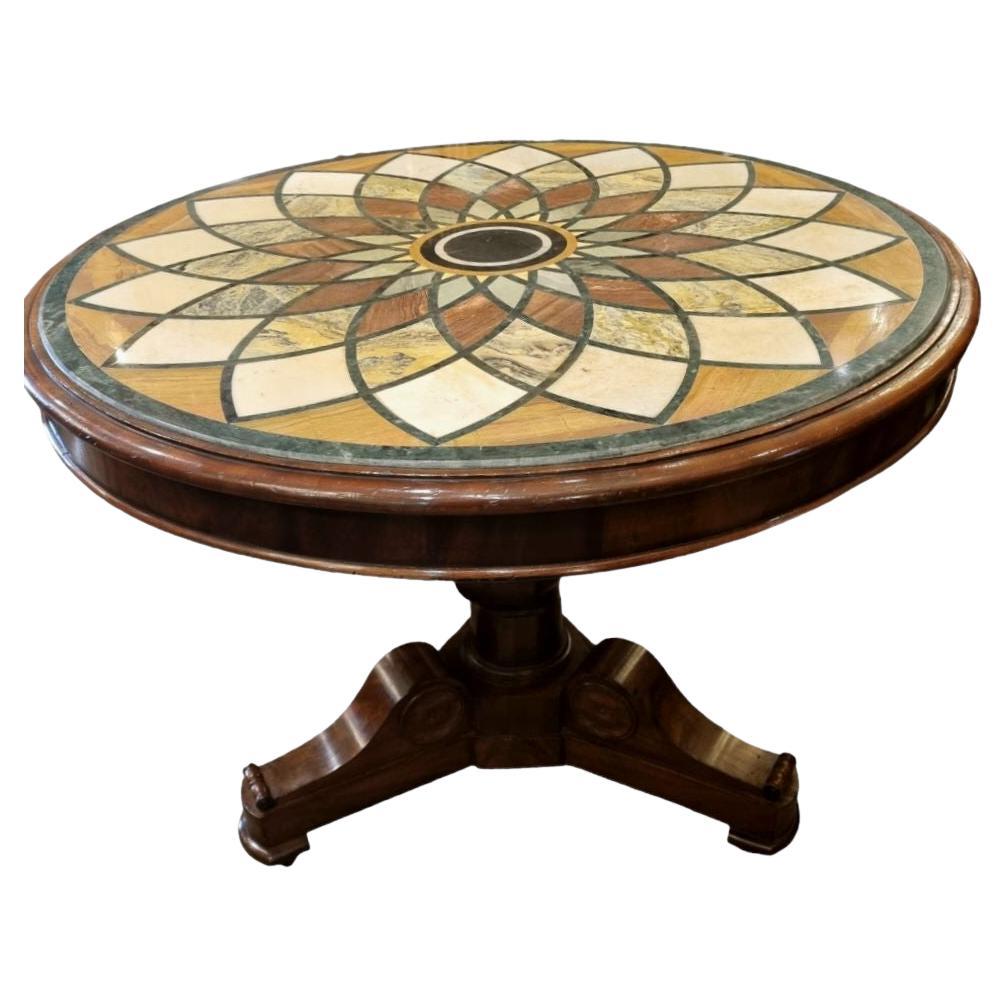 Table à plateau en marbre du 19e siècle en vente