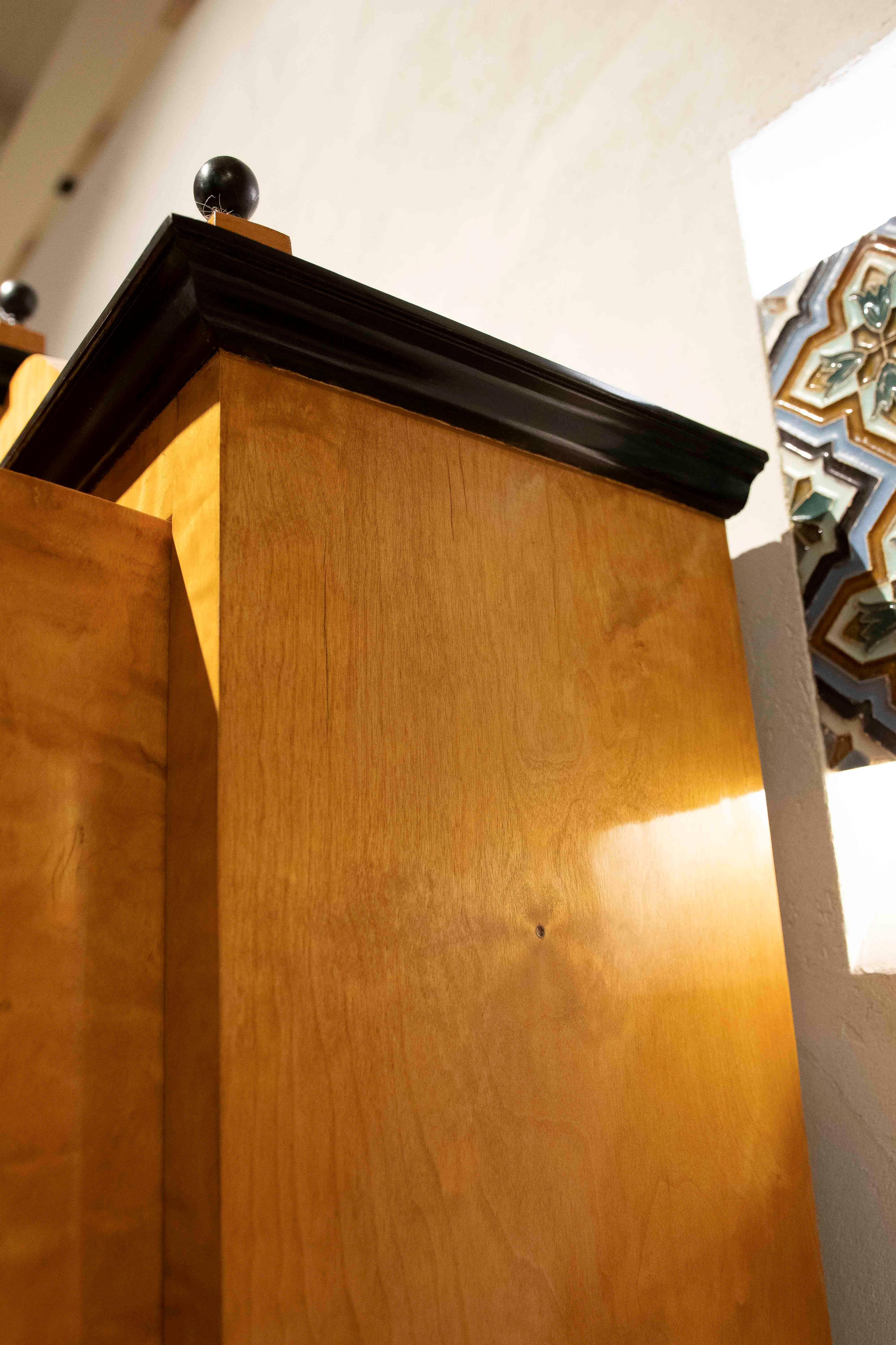 19th Swedish Biedermeier Desk Made of Birch Wood and Rosewood For Sale 11