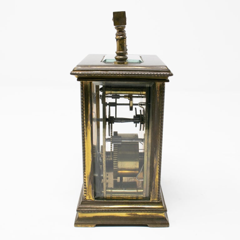 19th Swiss Made French Bronze Horse Carriage Clock For Sale at 1stDibs