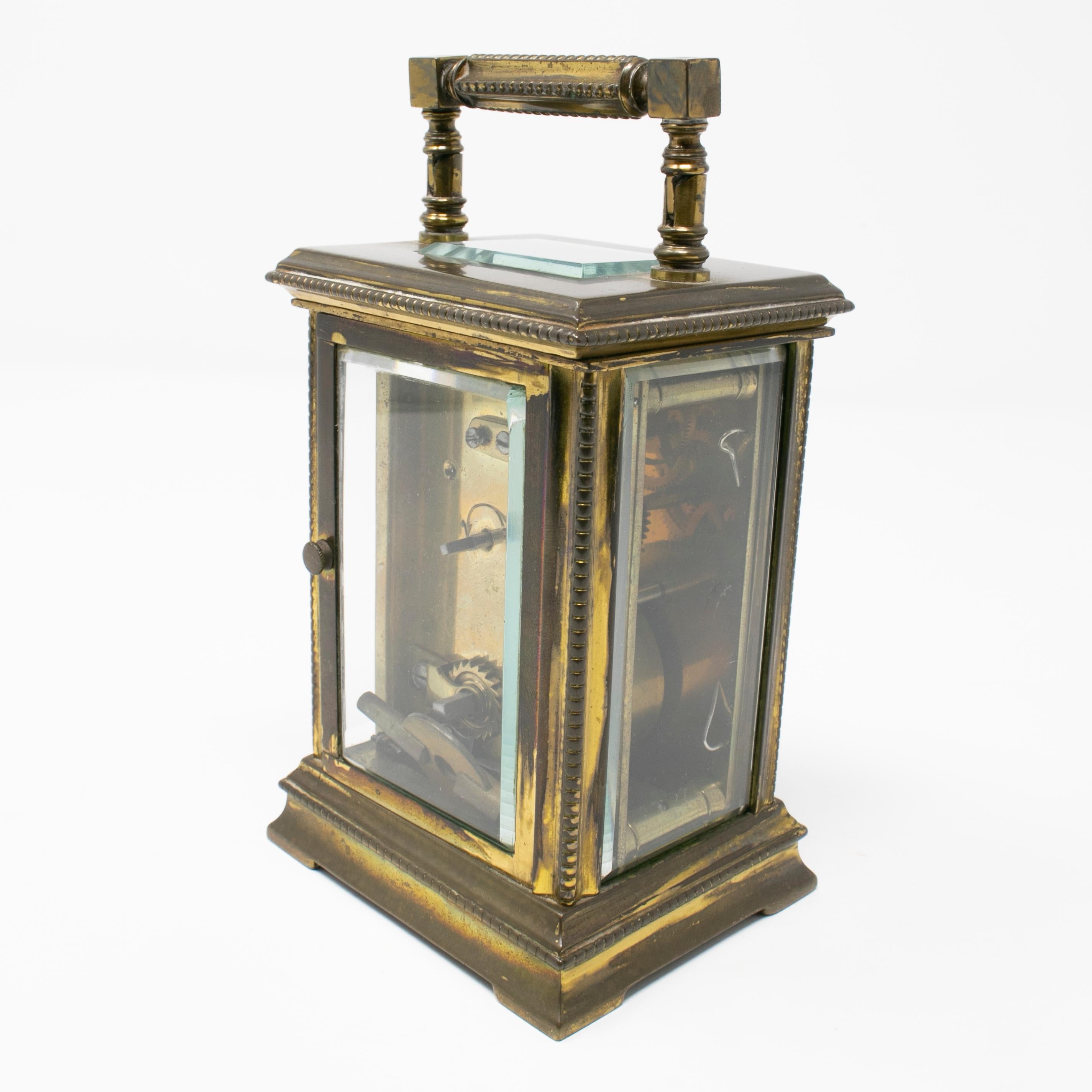 horloge française du 19ème siècle en bronze pour calèche Bon état - En vente à Marbella, ES
