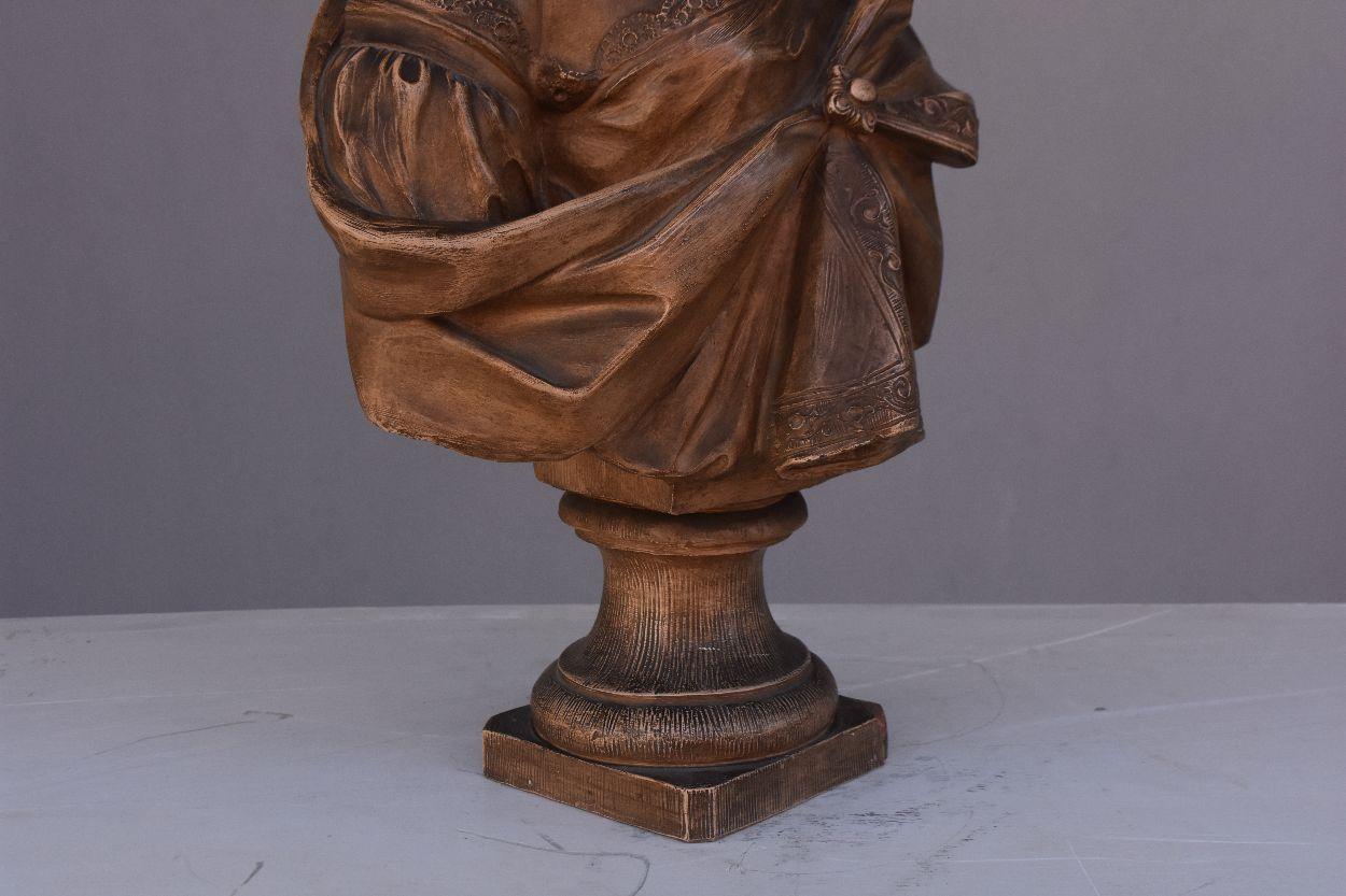Buste en terre cuite du 19ème siècle par Augustin Pajou en vente 15