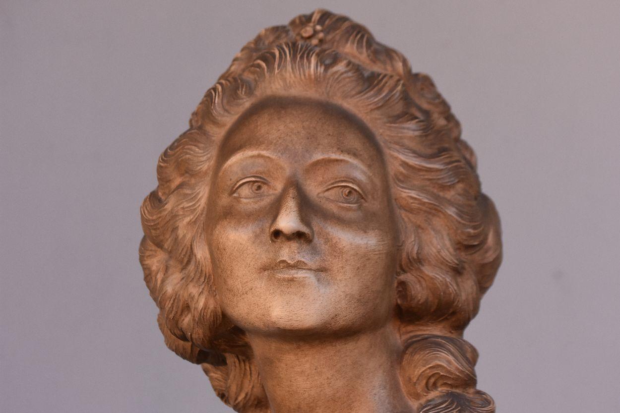 Buste en terre cuite du 19ème siècle par Augustin Pajou en vente 1