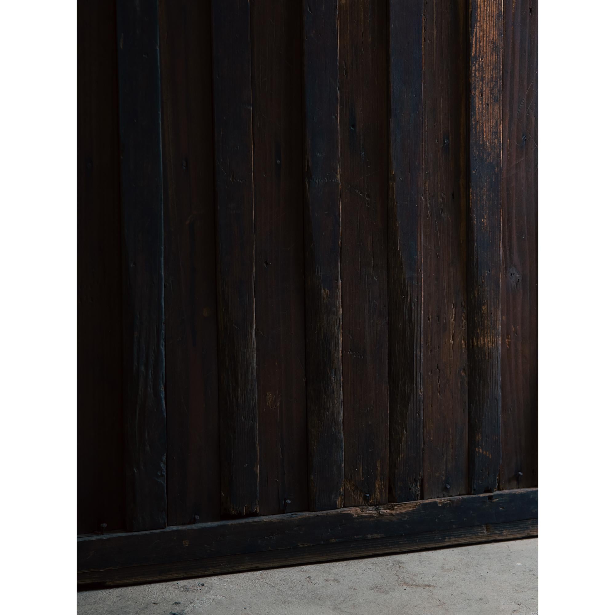 XIXe siècle Porte en treillis 19ème, porte coulissante antique avec panneau. wabi sabi shoji japonais en vente