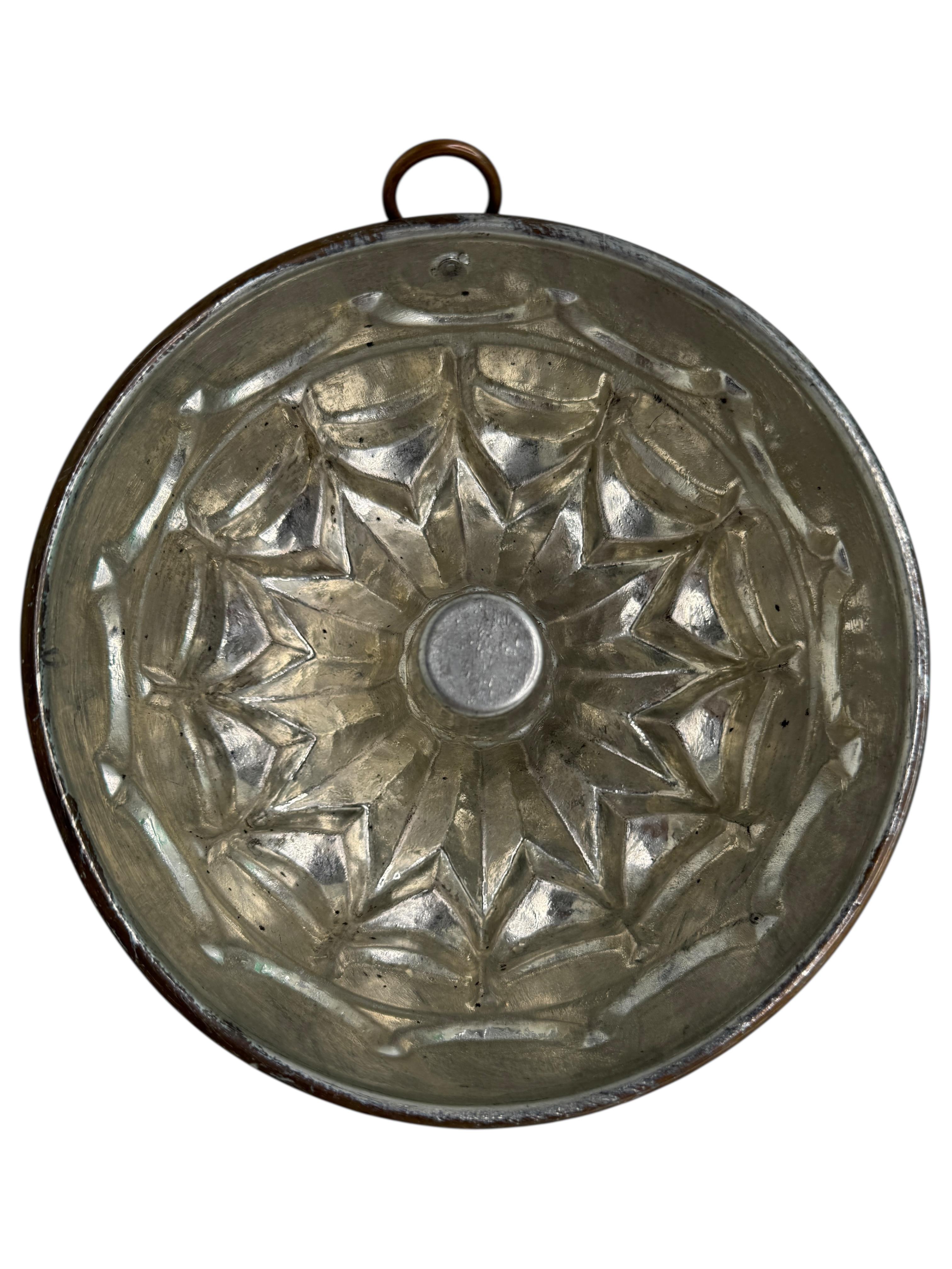 19th to 20th Century Copper Backing Cake Mold, German Antique 1900s For Sale 1