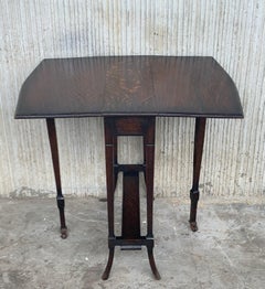 19th Victorian Small Salesman Sample Gateleg Folding Side Table