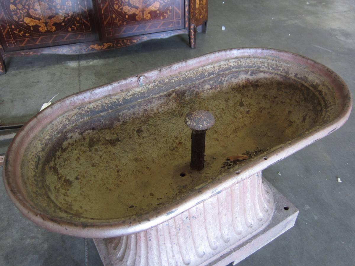 19th-20th Century American Painted Iron Horse Trough In Good Condition In Atlanta, GA