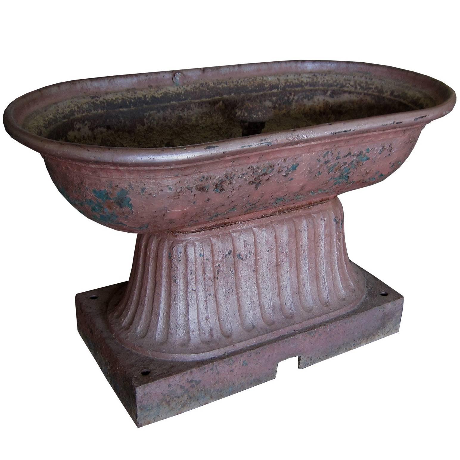19th-20th Century American Painted Iron Horse Trough