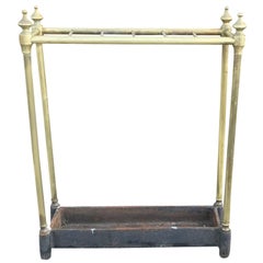 19th-20th Century Classic English Brass Umbrella Stand