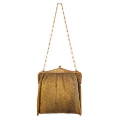 19. Jahrhundert 24k Gold über Sterling Mesh Tasche