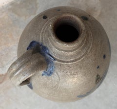 19thc 3 Gallon Decorated Jug From Pennsylvania