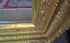 Massive Giltwood Mantle Mirror, Aesthetic Movement, American, 1870s