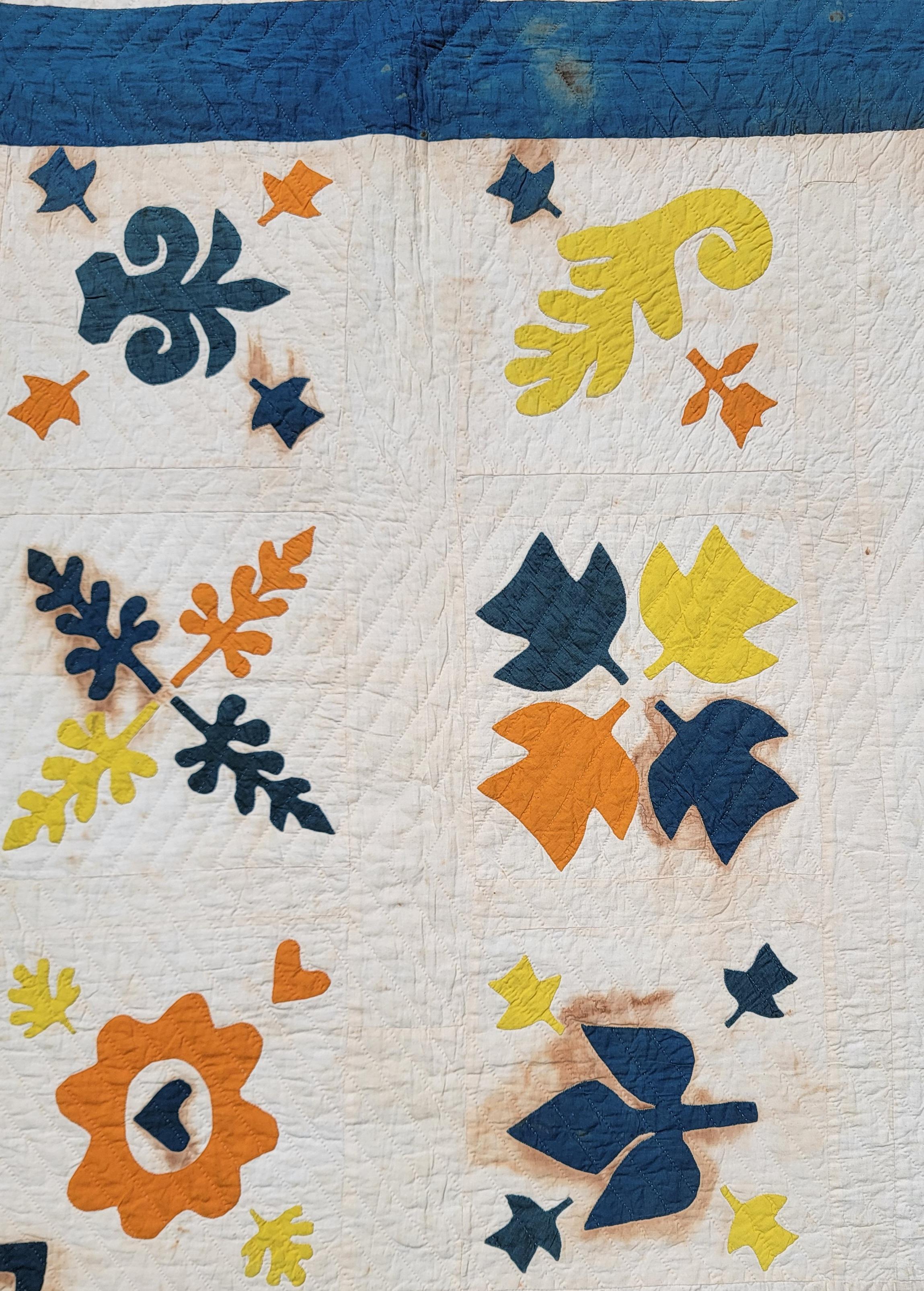 Hand-Crafted 19thc Afro American Pictorial Quilt