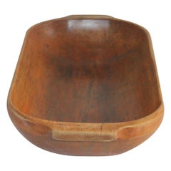 19th Century American Dough Bowl Hand Carved