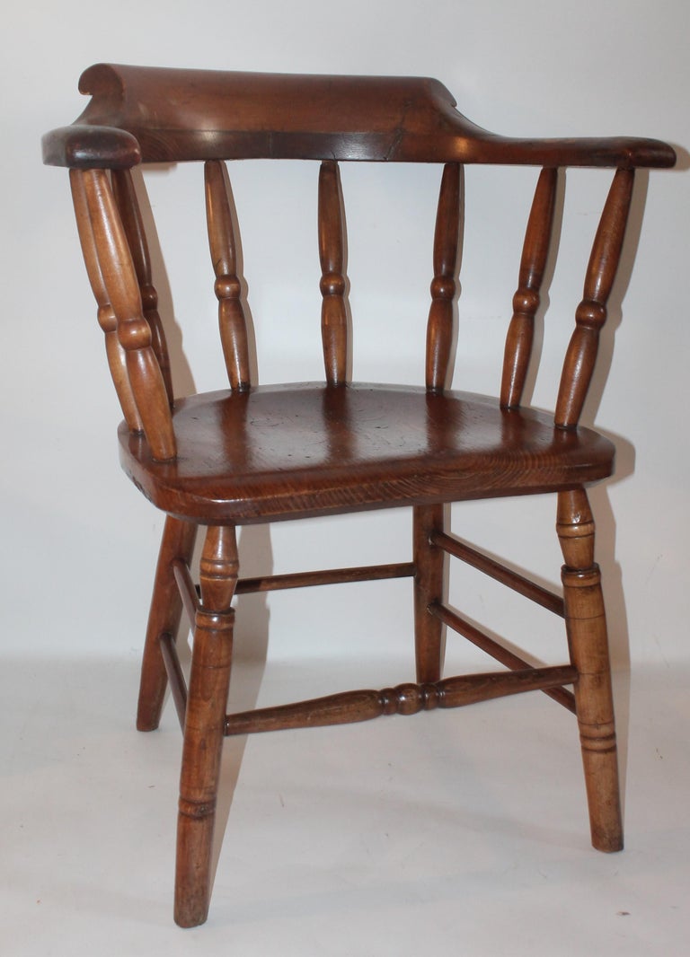19th Century American Pub Or Captains Chairs Pair At 1stdibs