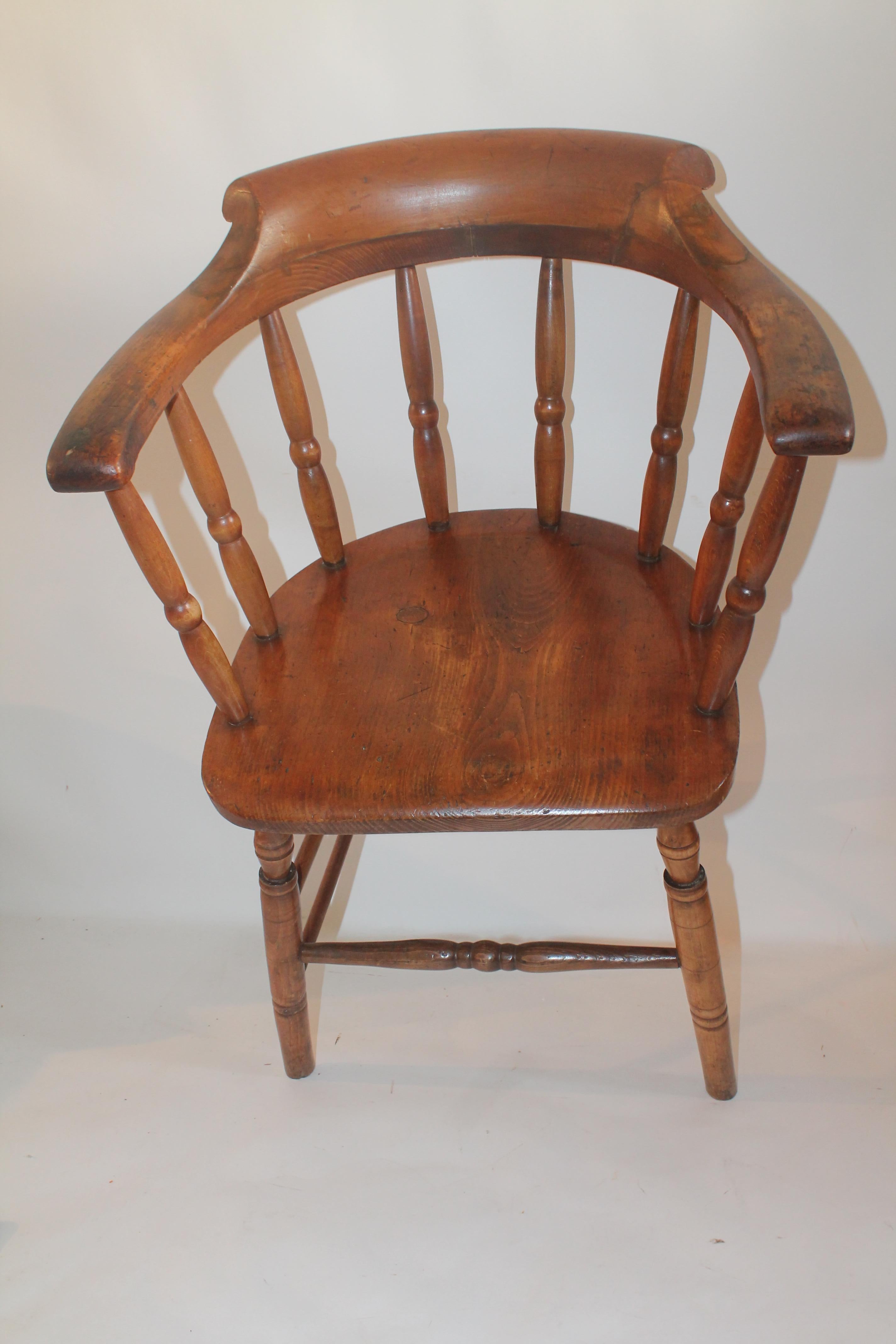 19th Century American Pub or Captains Chairs / Pair 1