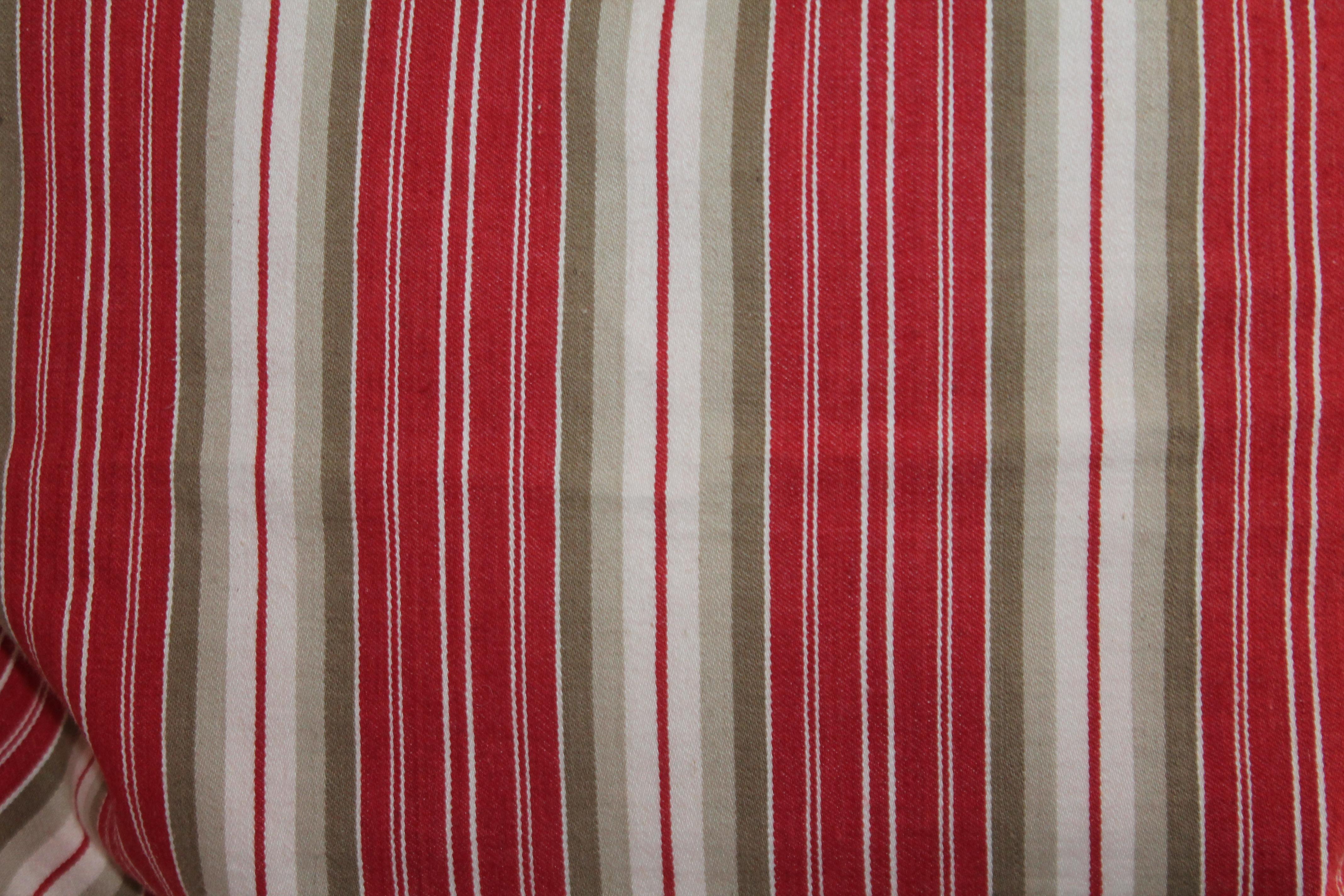 Hand-Crafted 19th Century American 'Rare' Ticking Stripe Collection, 4 For Sale