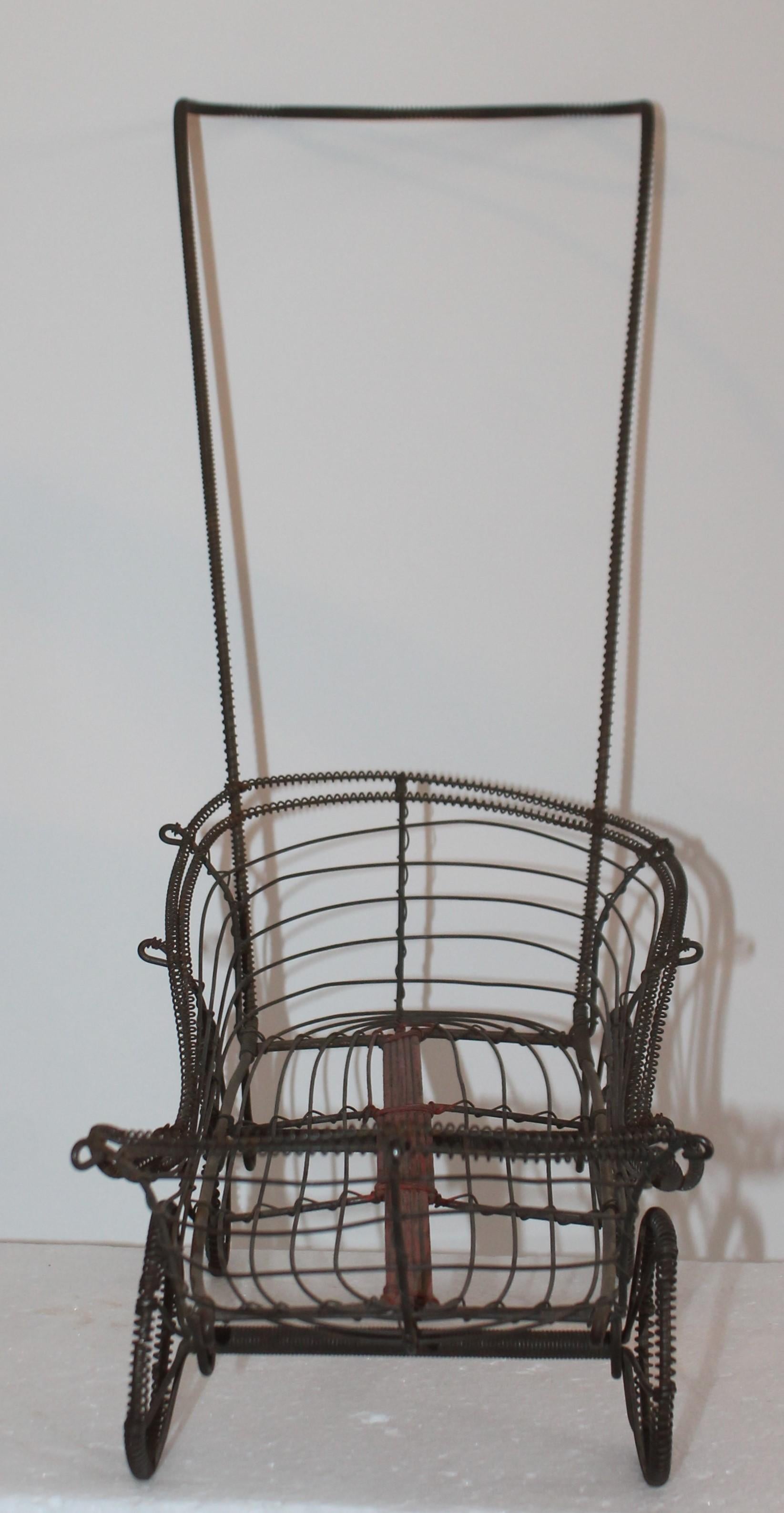19th Century American Wire Buggy In Good Condition For Sale In Los Angeles, CA