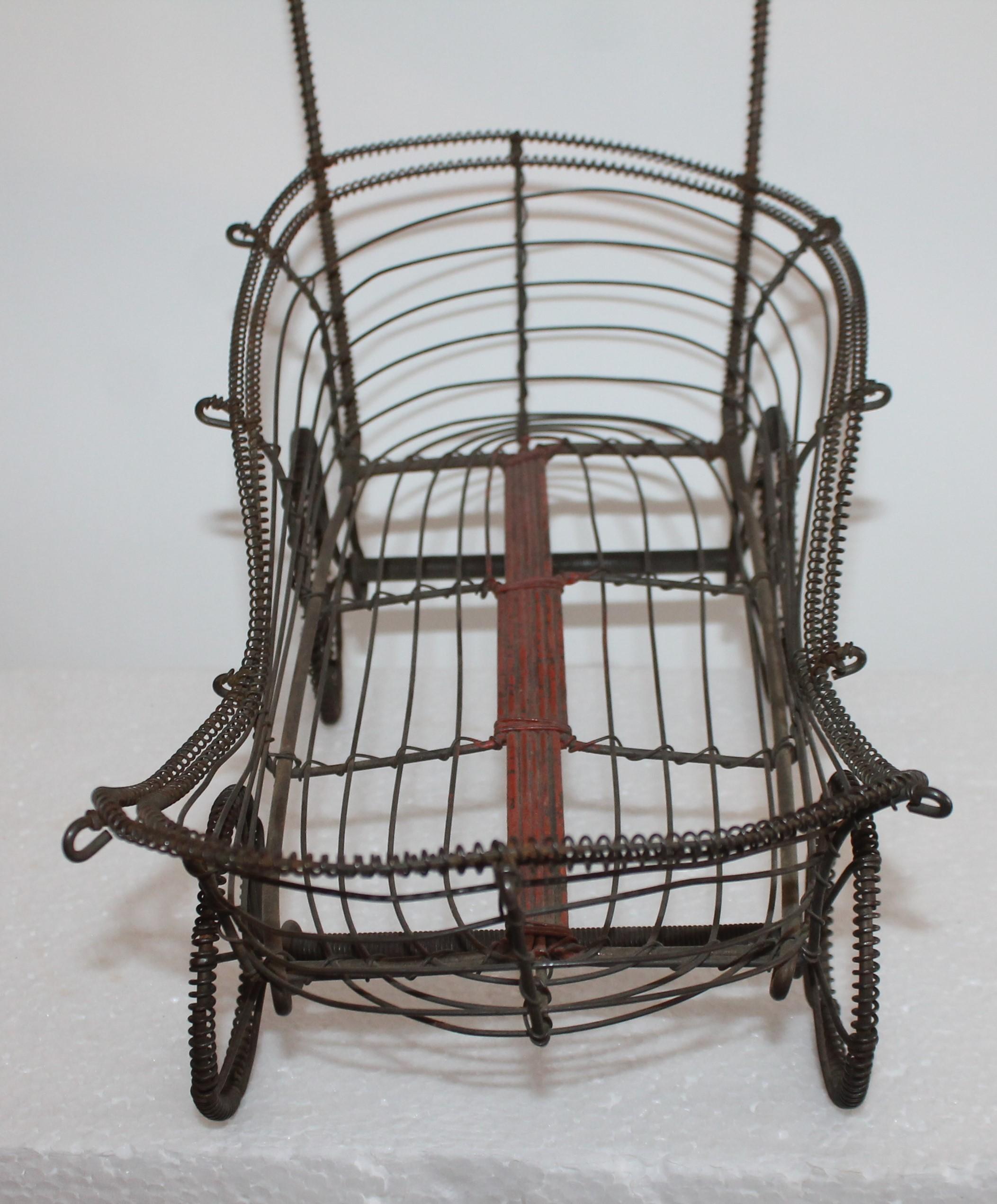 19th Century American Wire Buggy For Sale 1