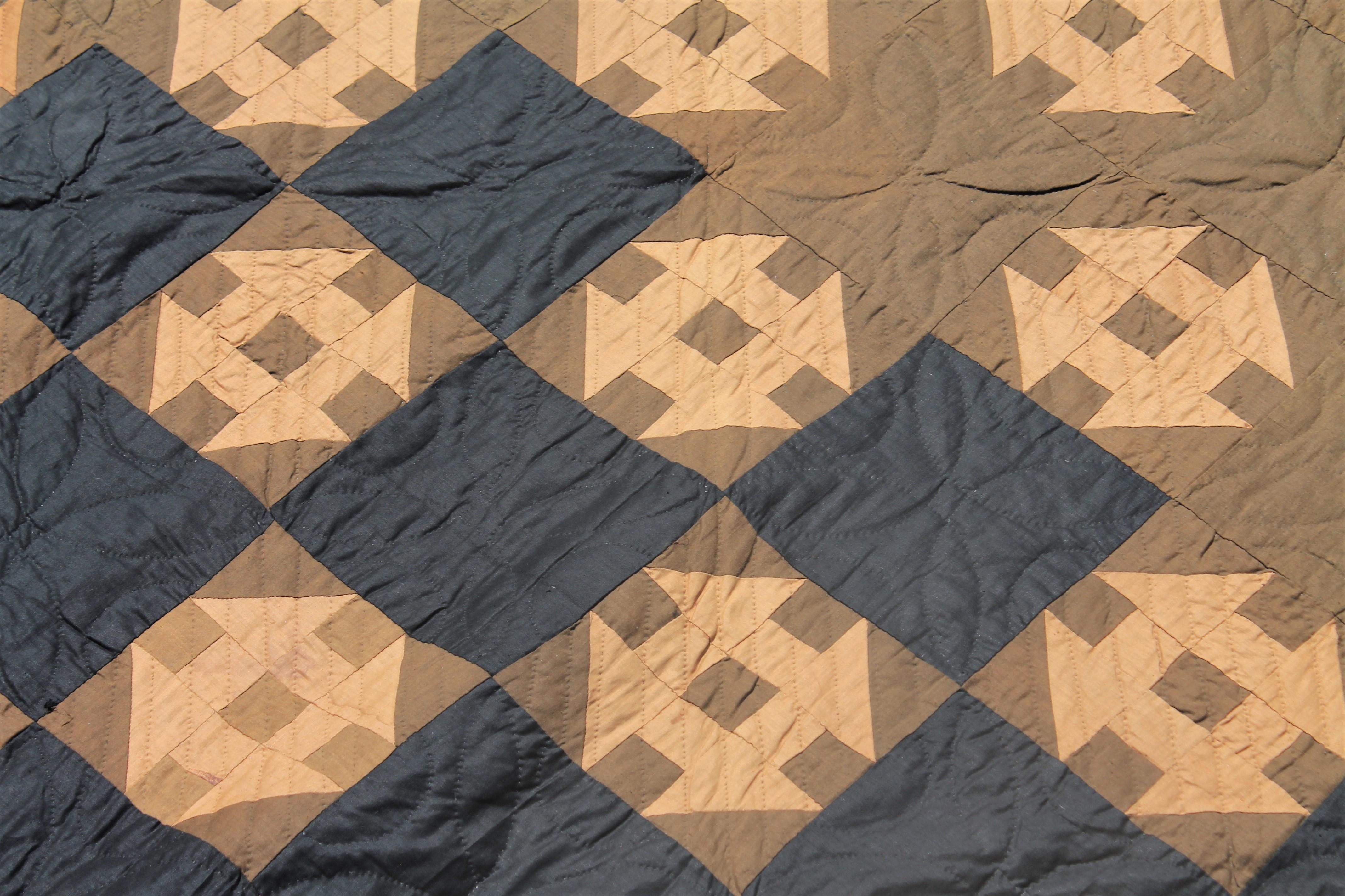 amish hourglass quilt pattern