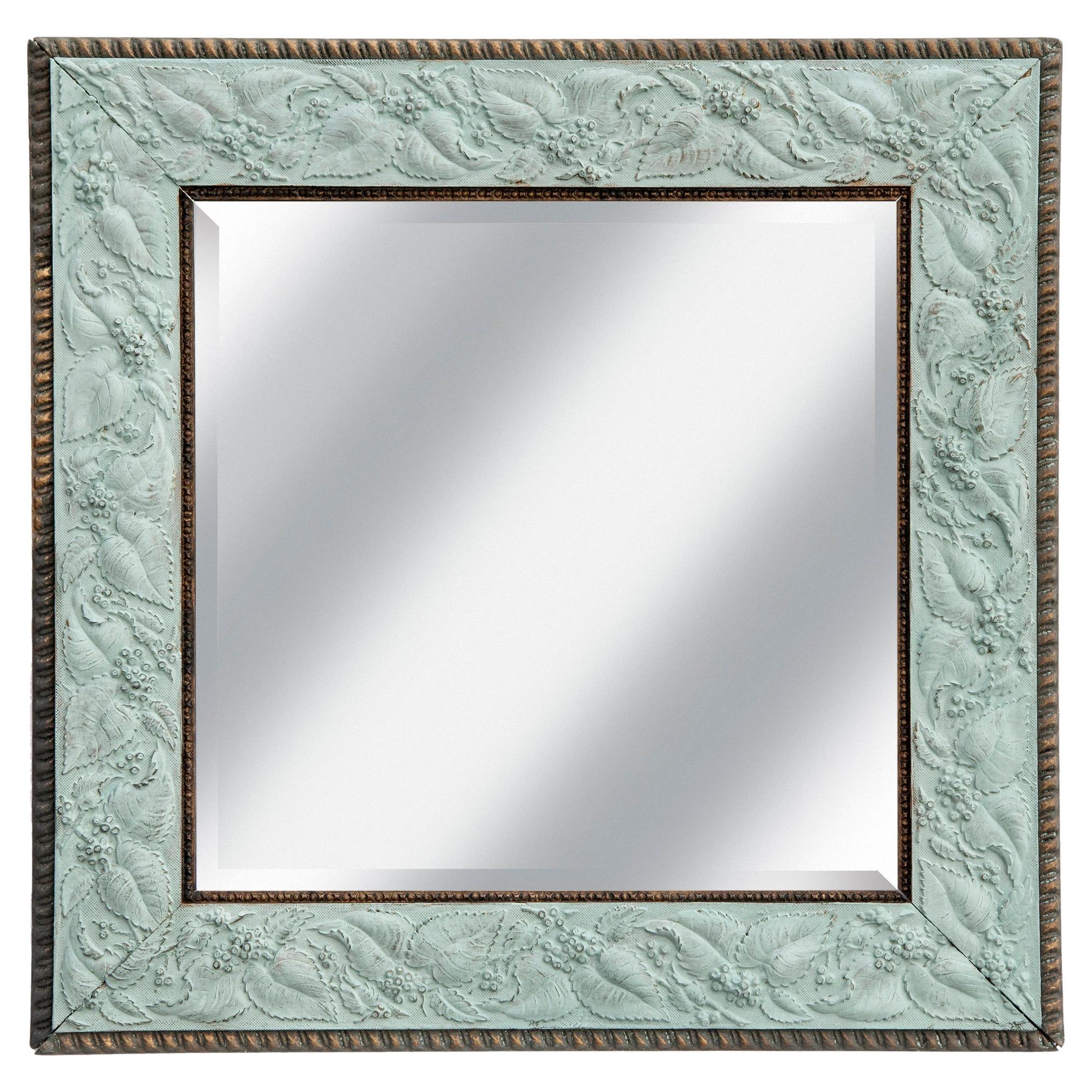 19th Century Antique Aesthetic Movement Framed Beveled Mirror  For Sale