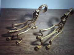 Petits chiens de cheminée britanniques en bronze du 19e siècle par F&C Osler