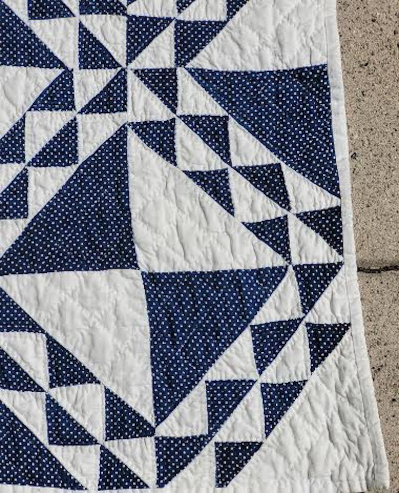 vintage blue and white quilts