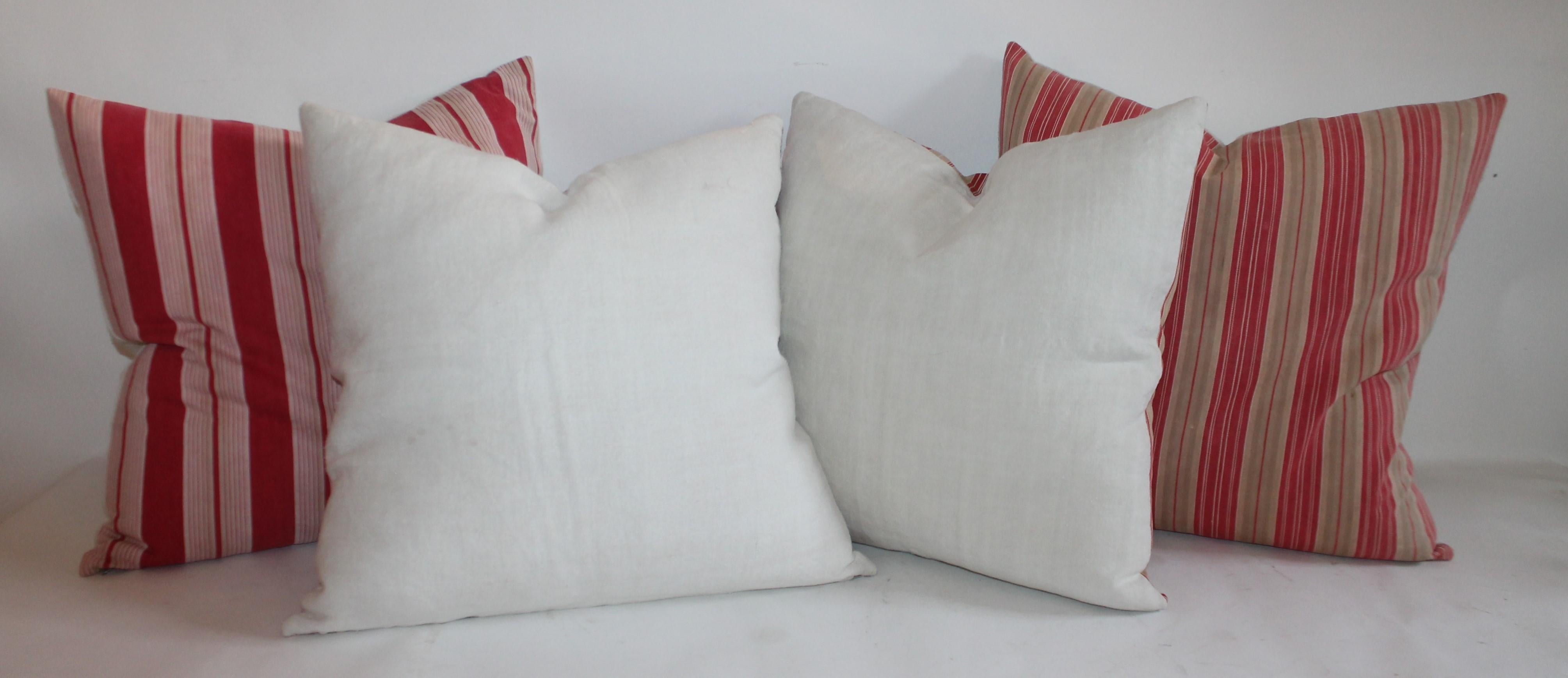 Largest pillows are 22 x 22 small and medium pillows are 20 x 20 and 19 x 19. 
Ask about multiples.