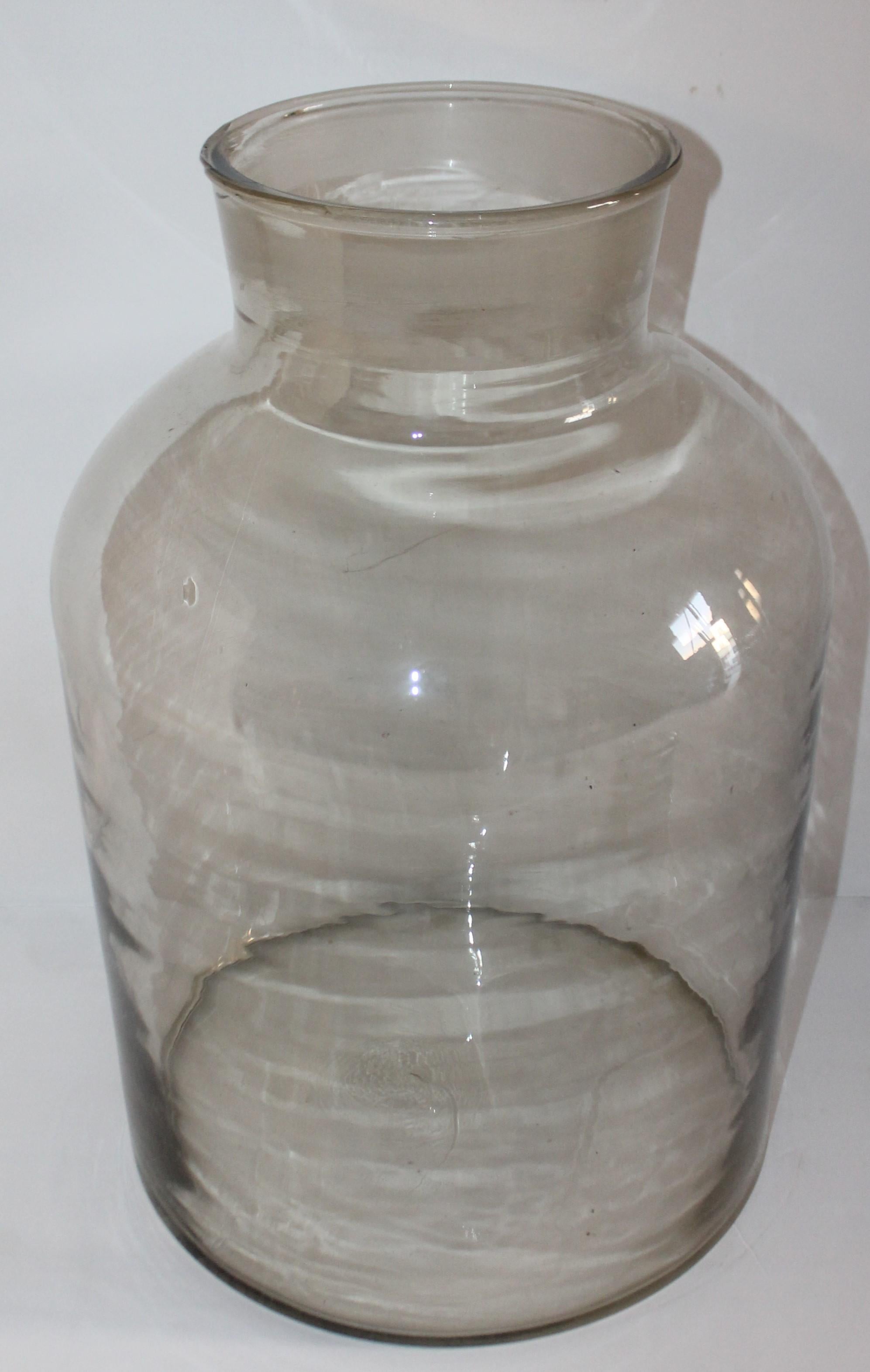 American 19th Century Apothecary Jar, Monumental Size