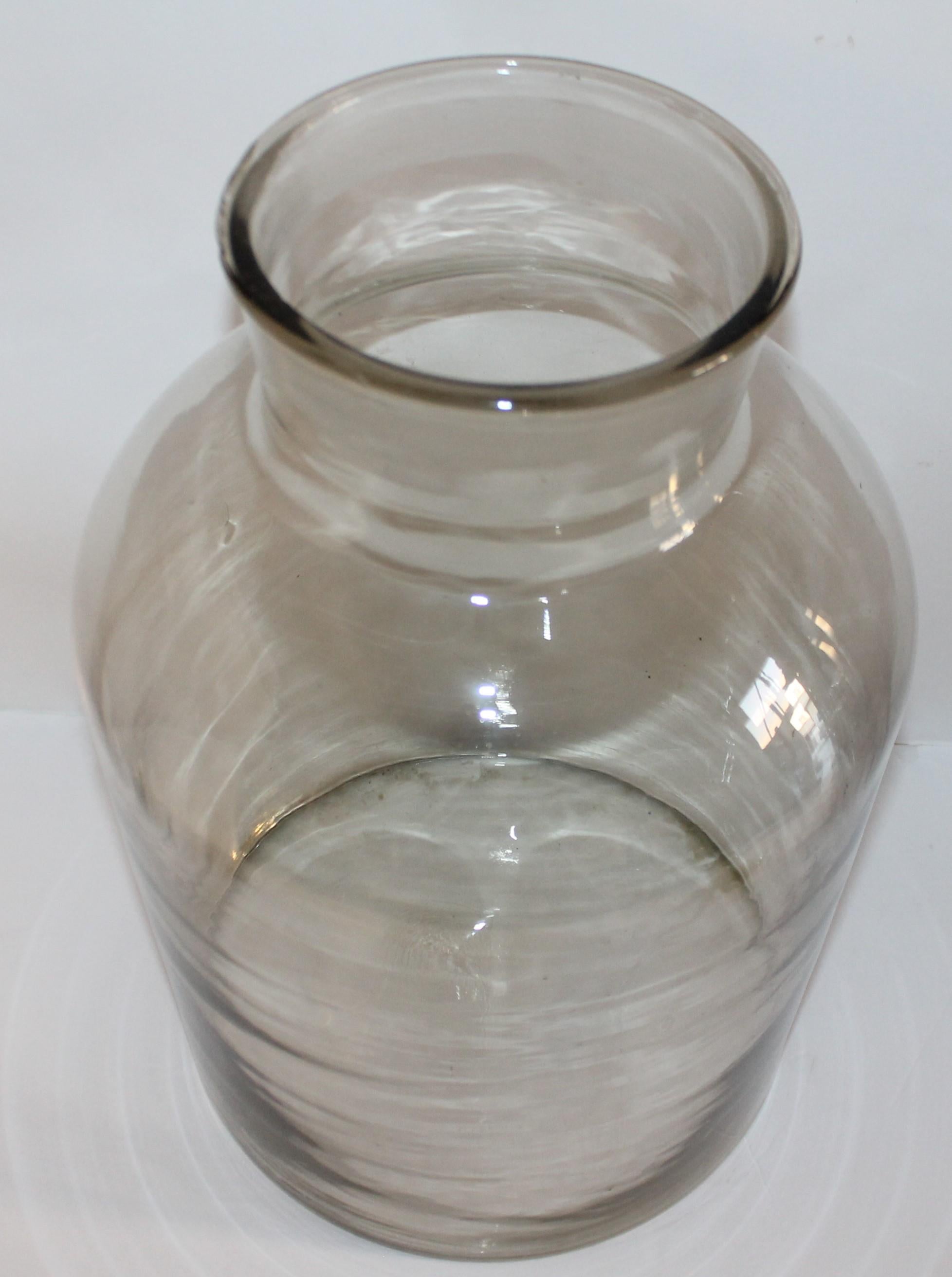 Molded 19th Century Apothecary Jar, Monumental Size