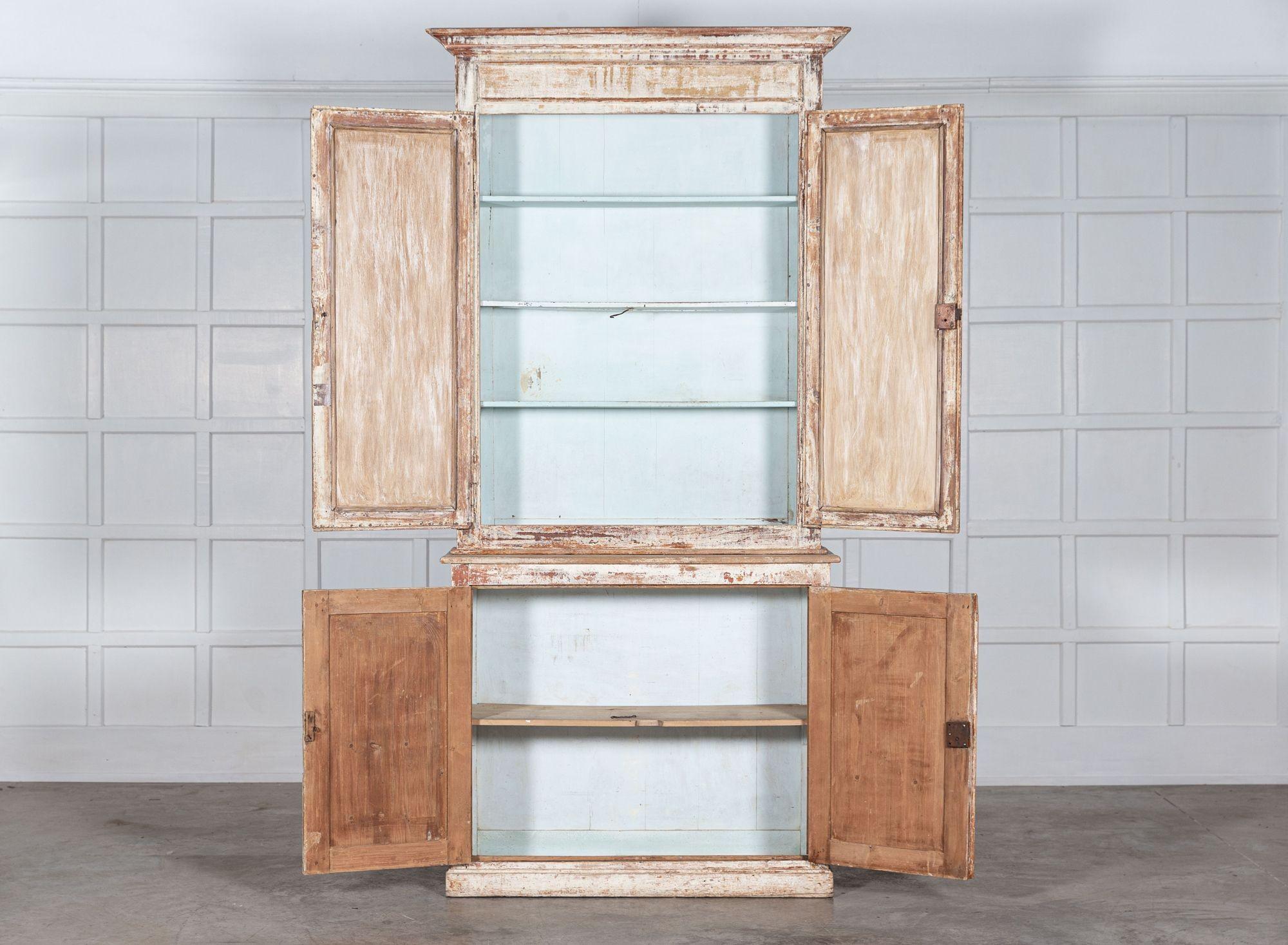 circa 1880
19thC Austrian Painted Mirrored Vitrine - Cabinet
Excellent scale, colour & patination
sku 1360
W119 x D44 x H252 cm
Top W119 x D37 x H152 cm
Base W115 x D44 x H100 cm