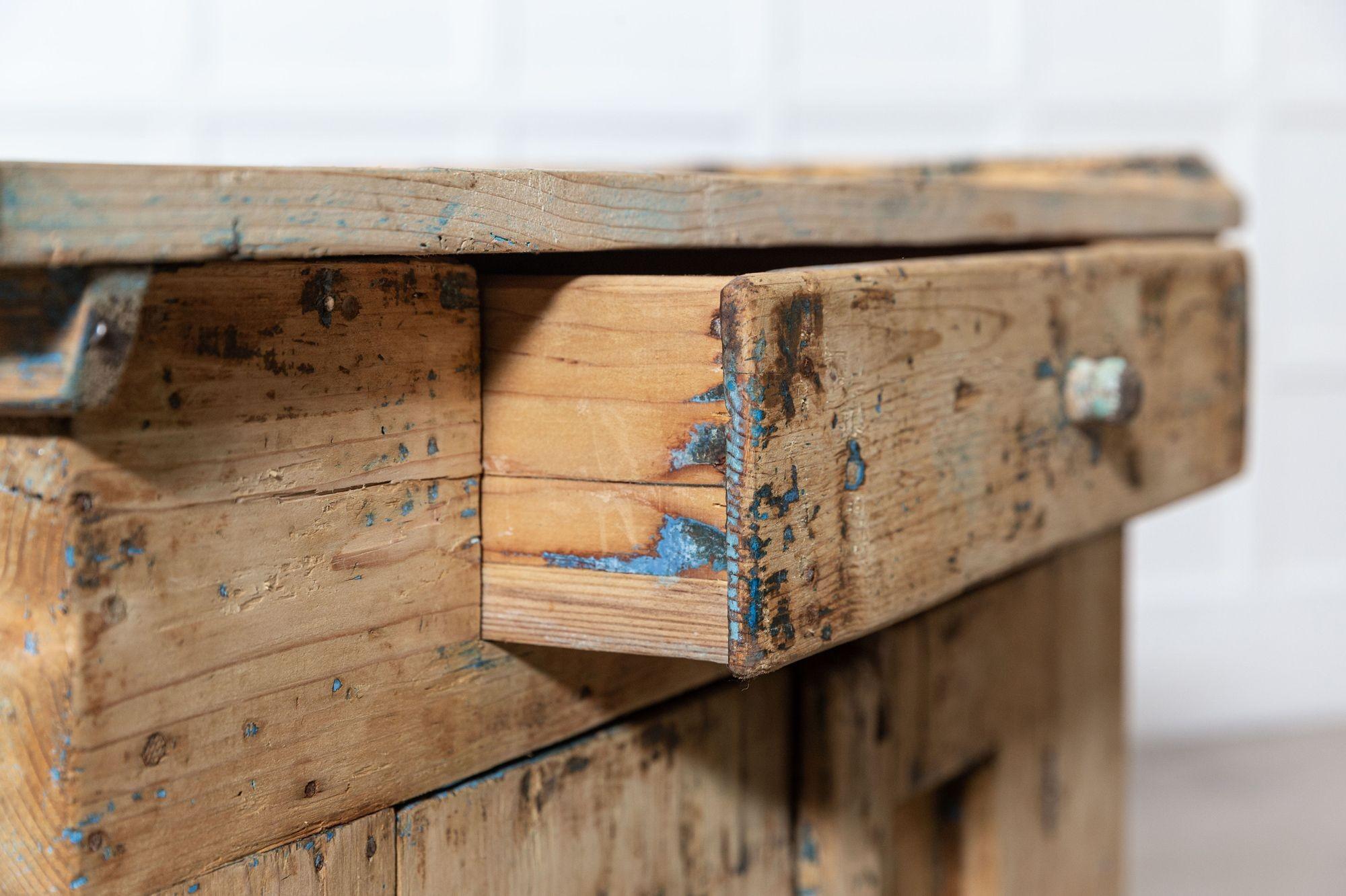 19thC Austrian Primitive Vernacular Pine Cupboard For Sale 8