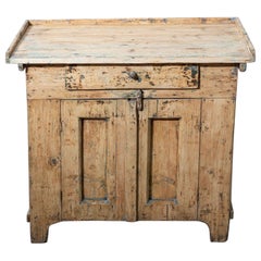 19thC Austrian Primitive Vernacular Pine Cupboard