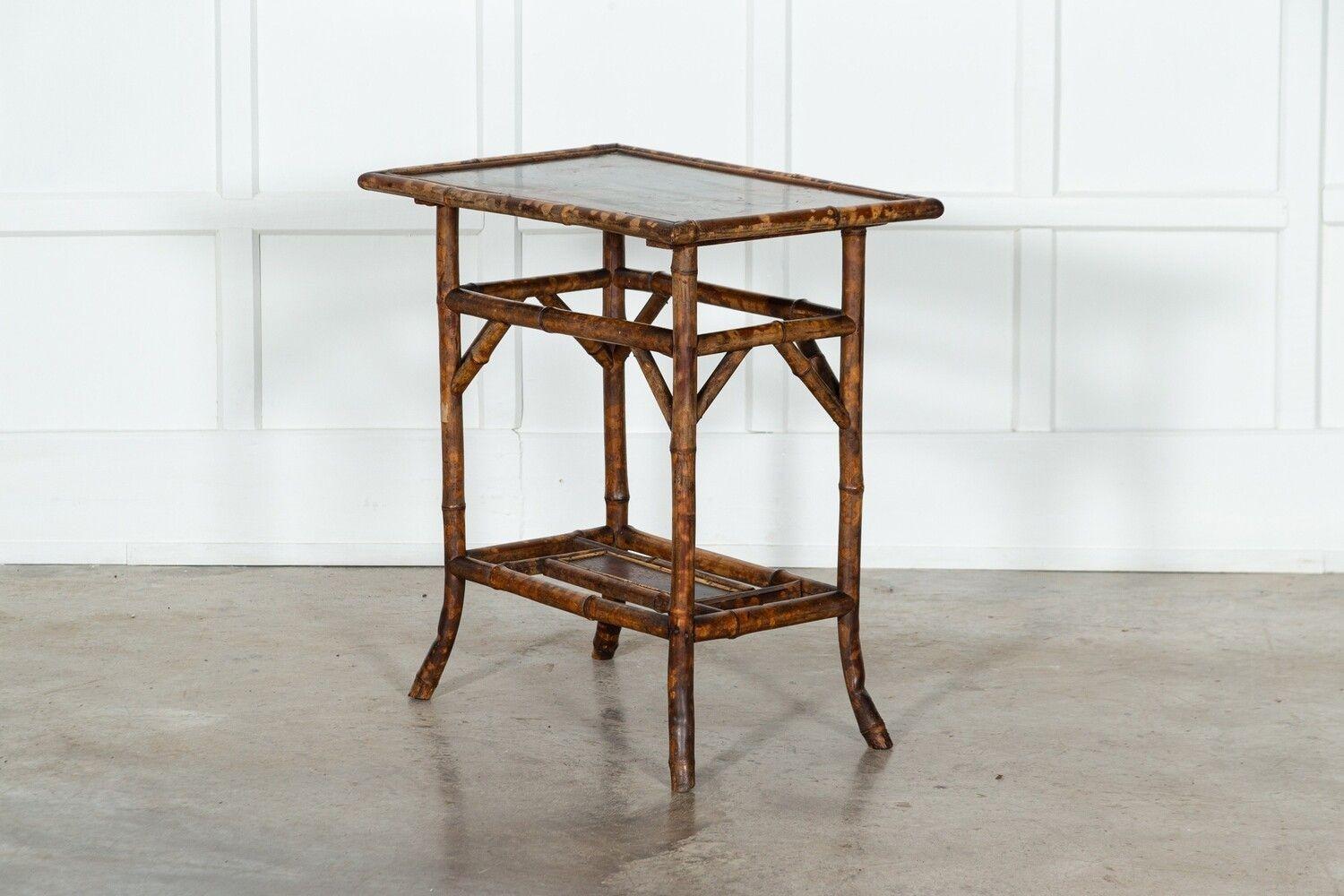 19thC Bamboo Chinoiserie Table For Sale 1