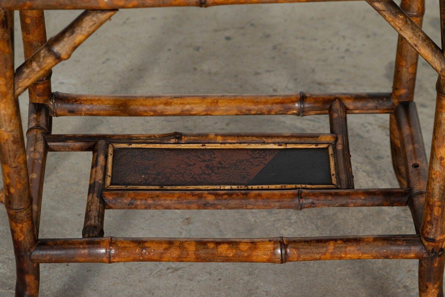 Table chinoise en bambou du 19e siècle en vente 3