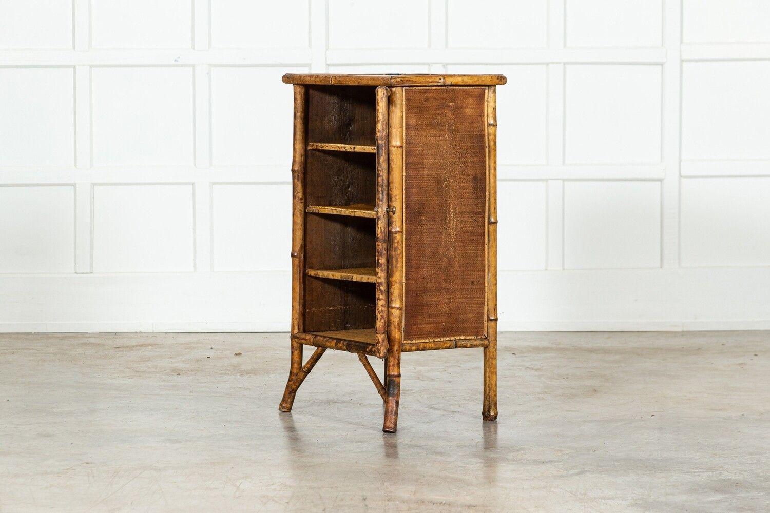 19thc Bamboo Glazed Cabinet For Sale 2