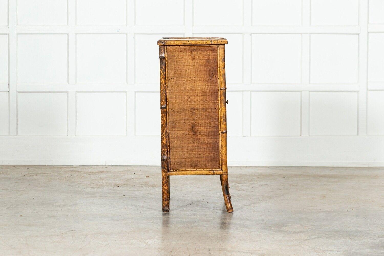 19thc Bamboo Glazed Cabinet For Sale 5