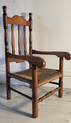 19Thc Banister Back Child;s Chair From New England