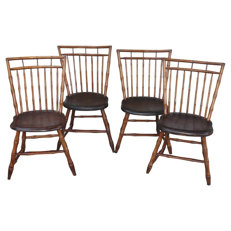 19th Century Bird Cage Windsor Chairs from Pennsylvania 4 at 1stDibs