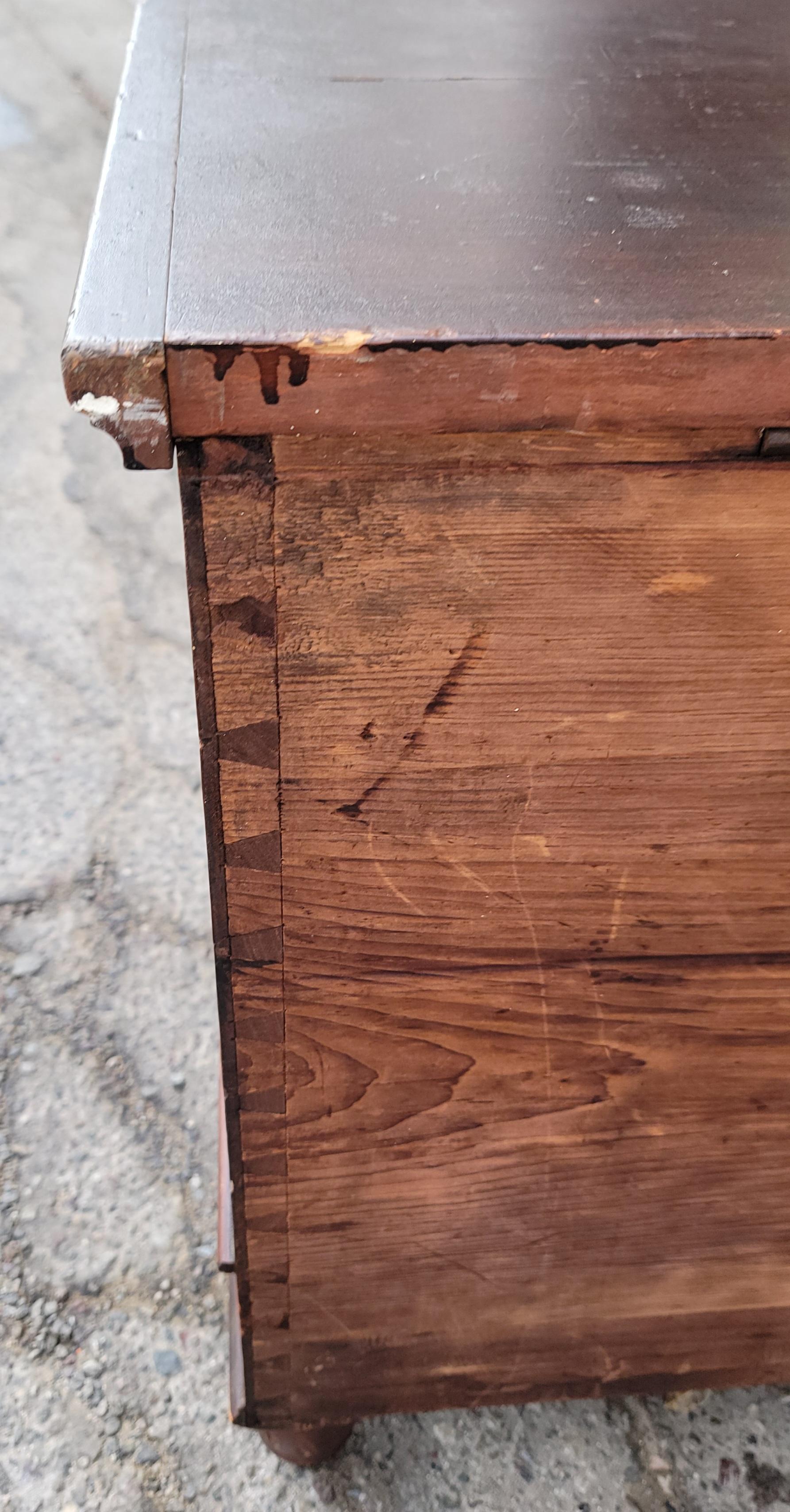 Cassettone del XIX secolo con due cassetti sottostanti in vendita 6