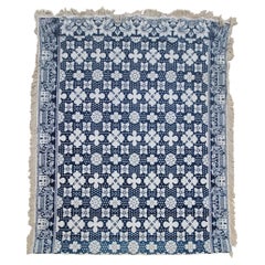 19Thc Blue & White Coverlet