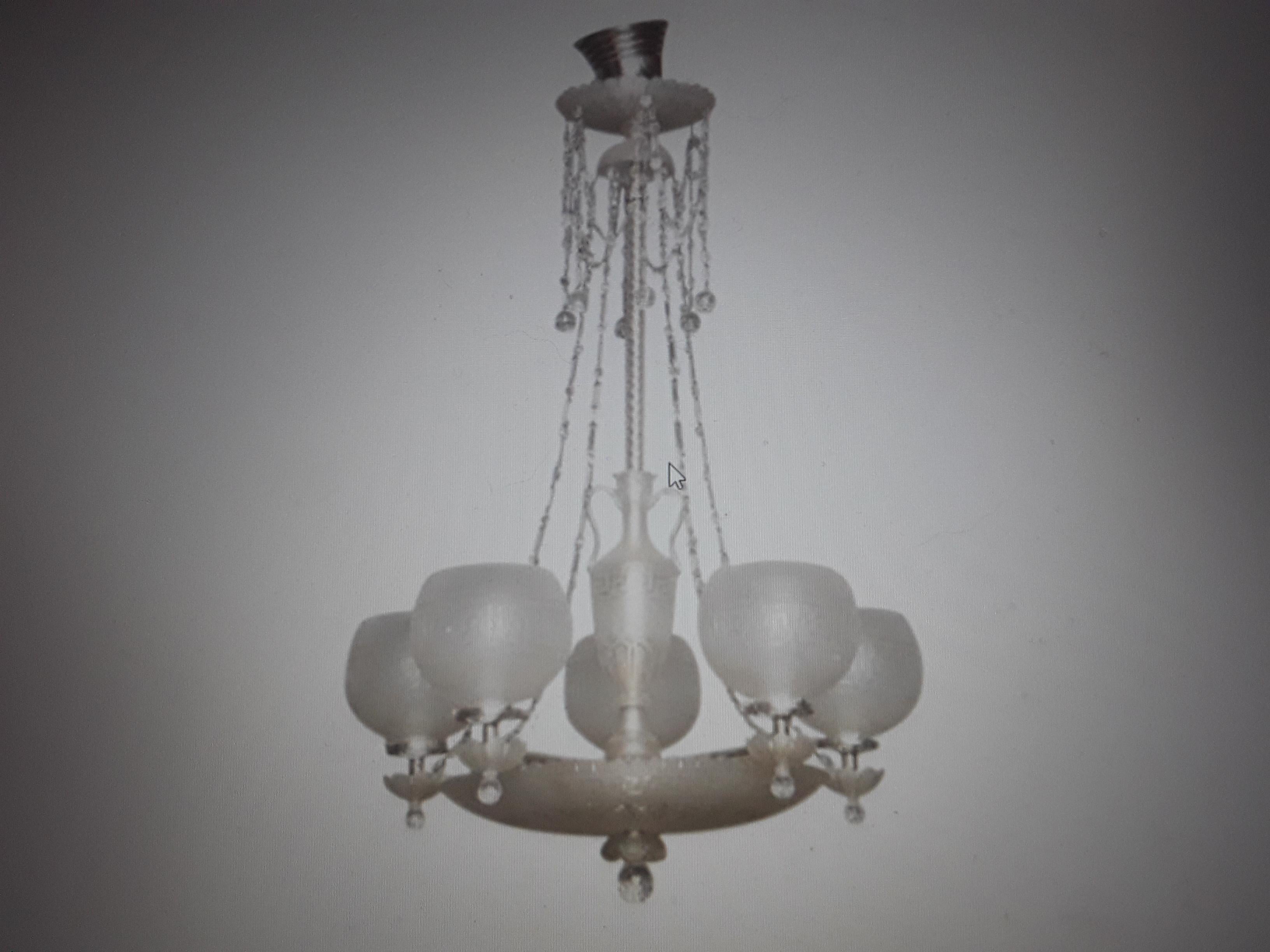 19thc British Signed & Documented F&C Osler Cut Glass Gas to Electric Chandelier For Sale 6